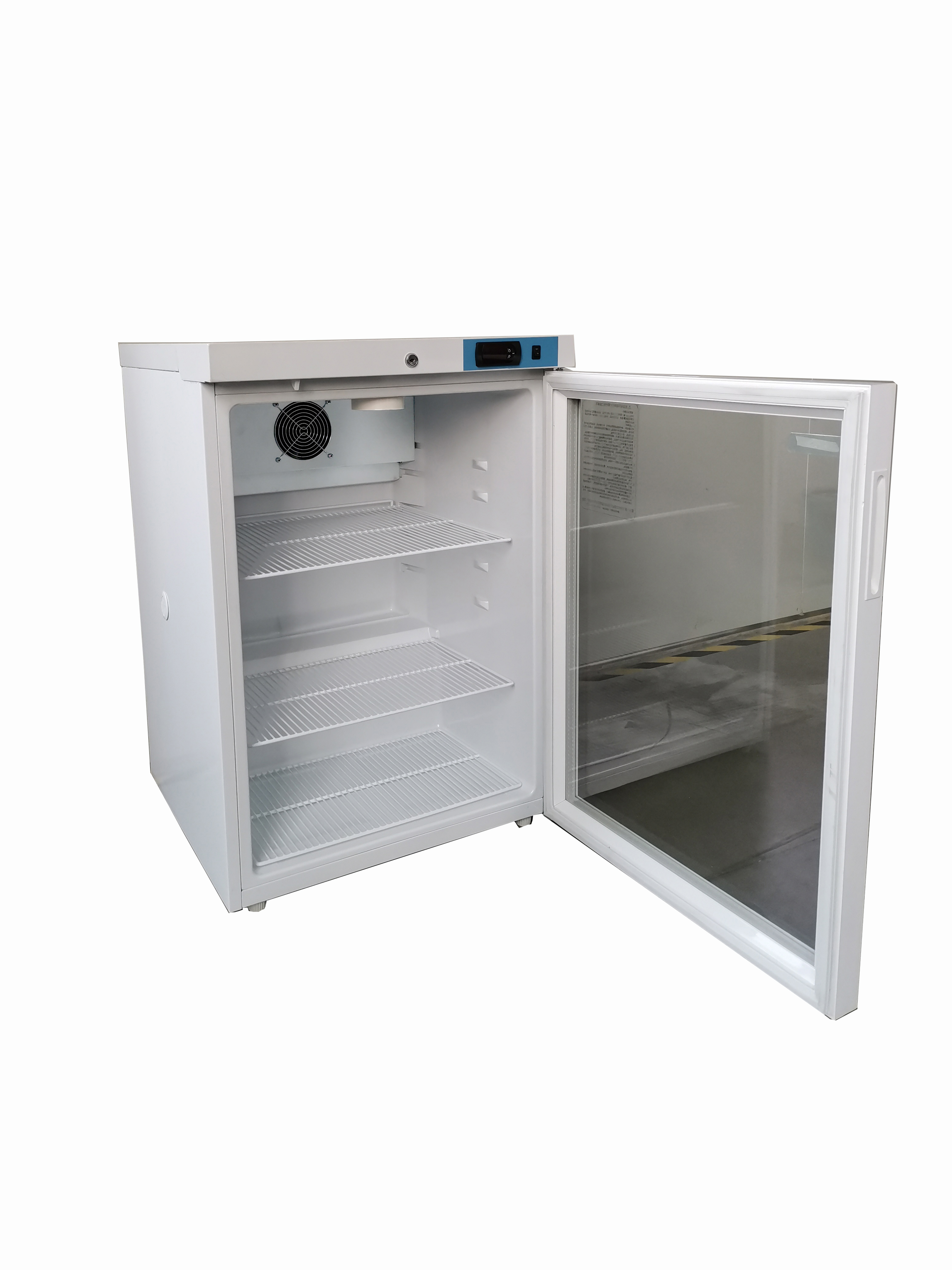 YC-100BP 2-8℃ 100L Glass Door China Pharmacy Refrigerator